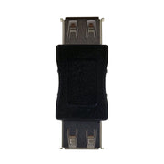 USB Coupler / Gender Changer, Type A Female to Type A Female, Black