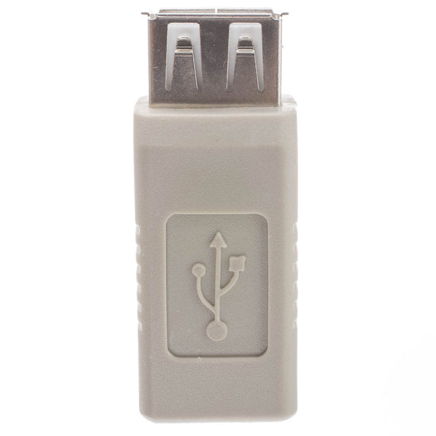 USB A to B Adapter, Type A Female to Type B Female