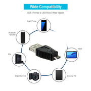 USB A Female to USB Micro B Male Adapter