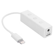 Apple Authorized 3.5mm audio  + charge, lightning Male to  Female Adapter Cable, 6 inch