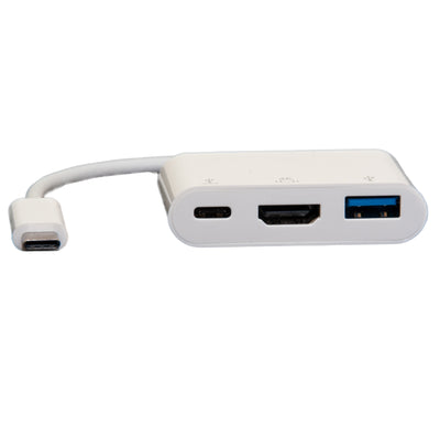 USB-C 3.1, 3-in-1 Mini Dock, 4k HDMI @ 30Hz, USB 3.0 Type-A, & USB-C Charge Port