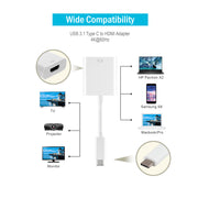 USB 3.1 Type C Male to HDMI Female Adapter, 4K@60Hz