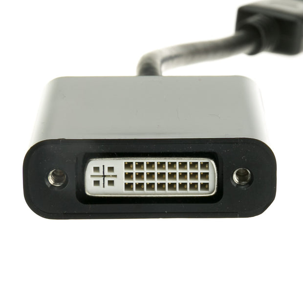 DisplayPort Male to DVI Female Passive Adapter 8 inch cable
