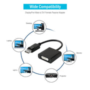 DisplayPort Male to DVI Female Passive Adapter 8 inch cable