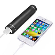 3000 mAh USB power bank, 1 Amp charge rate, 1 port, with flashlight. Includes micro USB cable.