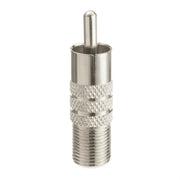 F-pin Female to RCA Male Adapter