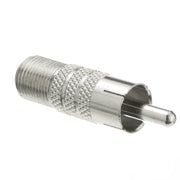 F-pin Female to RCA Male Adapter