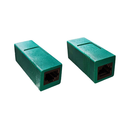 Cat6 Crossover Coupler, Green, RJ45 Female, Unshielded