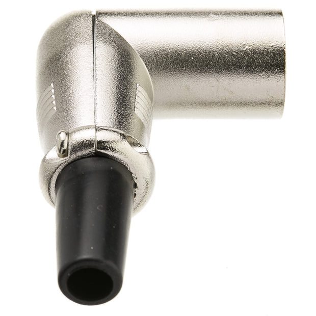 XLR Male Connector, Right Angle, Solder type, 3 Conductor