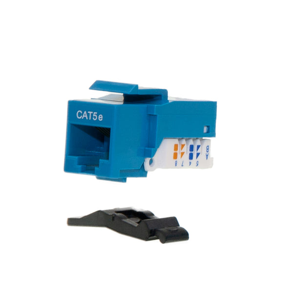 Cat5e Keystone Jack, Toolless, RJ45 Female