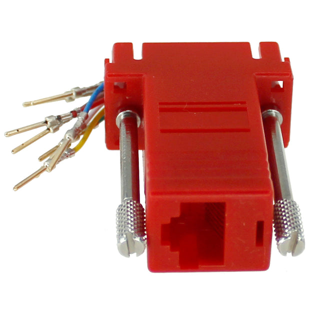 Modular Adapter, DB9 Male to RJ45 Jack