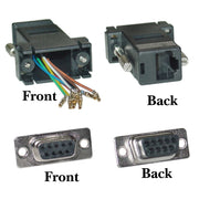 Modular Adapter, DB9 Female to RJ45 Jack