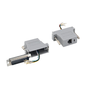 Modular Adapter, Gray, DB25 Male to RJ12