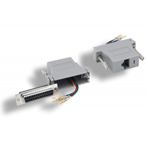 Modular Adapter, DB25 Female to RJ45