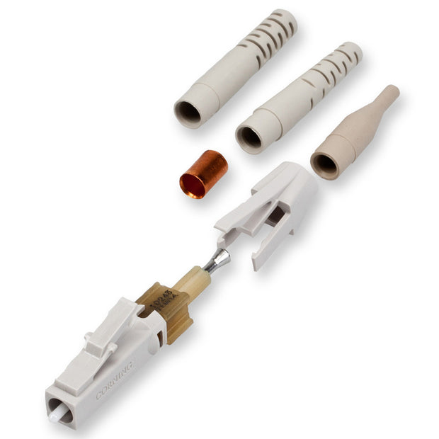LC Connector, 62.5/125µm Multimode (OM1), Beige Housing/Boot, Boot 900µm/2.0mm/3.0mm - Corning Unicam 95-000-99