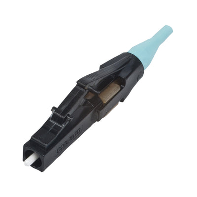 LC Connector, 50/125µm Multimode (OM3/OM4), Black Housing / Aqua Boot, Boot 900µm/2.0mm/3.0mm – Corning Unicam 95-050-99-X