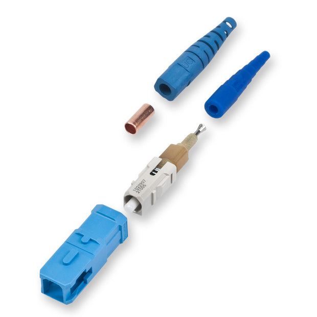 SC Connector, 8.3/125µm Single-mode (OS2),  Blue Housing/Boot, Boot 900µm/3.0mm - Corning 95-200-41 Unicam