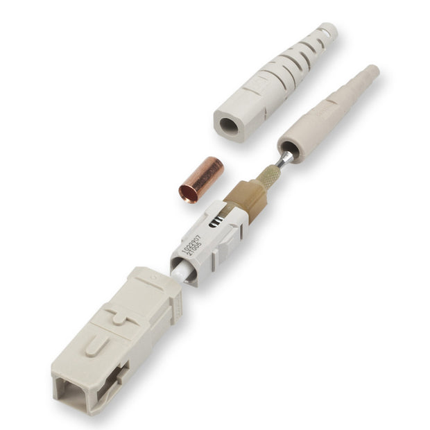 SC Connector, 62.5/125µm Multimode (OM1), Beige Housing & Boot, Boot 900µm/3.0mm - Corning 95-000-41 Unicam