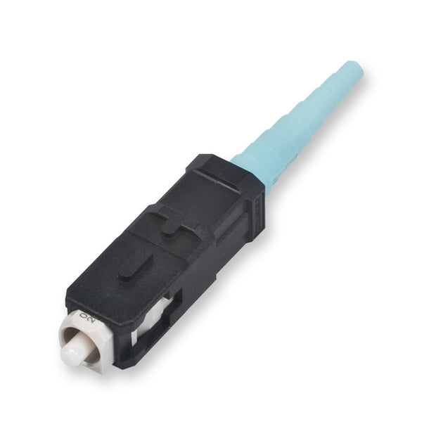 SC Connector, 50/125µm Multimode (OM3/OM4), Black Housing & Aqua Boot, Boot 900µm/3.0mm - Corning 95-050-41-X Unicam