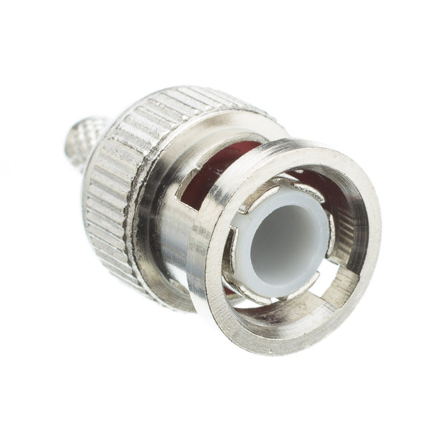 RG58 Solid Core BNC Male Crimp Connector, 50 Ohm, 3 Piece Set