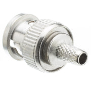 RG58 Solid Core BNC Male Crimp Connector, 50 Ohm, 3 Piece Set