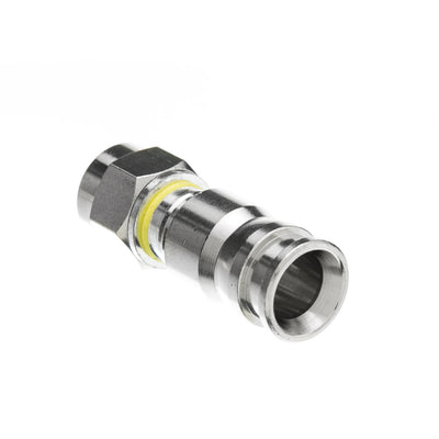RG59 F-Pin Compression Connector (Yellow Band) (25pcs/bag)