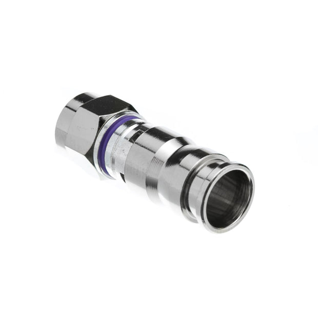 RG6 F-PIN Compression Connector (Purple Band) (25pcs/bag)