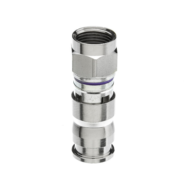RG6 F-PIN Compression Connector (Purple Band) (25pcs/bag)
