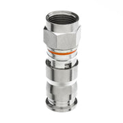 RG6 Quad Shield F-PIN Compression Connector (Orange Band) (25pcs/bag)