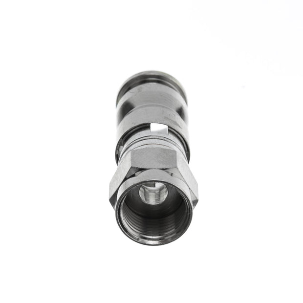 RG6 Quad Shield F-PIN Compression Connector (Orange Band) (25pcs/bag)