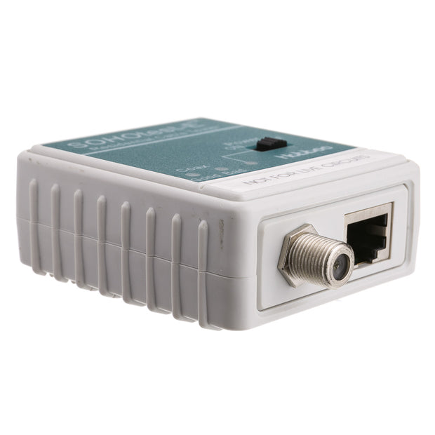 SOHOtest-E Network/Phone/TV Cable Tester, Tests Cat5e, Cat6, Cat6a, Coaxial and Telephone runs for Continuity and Wiring Map
