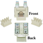 Keystone Insert, Phone/Data Jack, RJ11 / RJ12 Female to 110 Type Punch Down