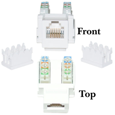 Keystone Insert, Phone/Data Jack, RJ11 / RJ12 Female to 110 Type Punch Down