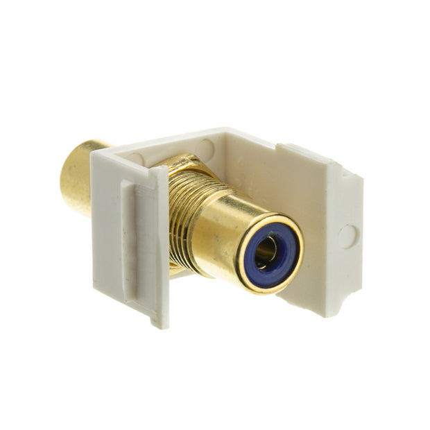 Keystone Insert, White, RCA Female Coupler ( RCA)