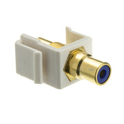 Keystone Insert, White, RCA Female Coupler ( RCA)