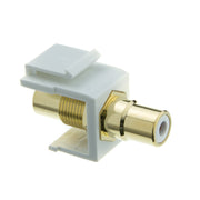 Keystone Insert, White, RCA Female Coupler ( RCA)