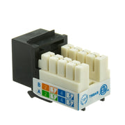 Slimline Cat6 Keystone Jack, RJ45 Female to 110 Punch Down