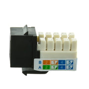 Slimline Cat6 Keystone Jack, RJ45 Female to 110 Punch Down