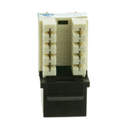 Slimline Cat6 Keystone Jack, RJ45 Female to 110 Punch Down