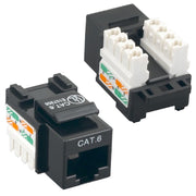 Cat6 Keystone Jack, RJ45 Female to 110 Punch Down