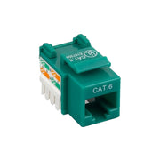 Cat6 Keystone Jack, RJ45 Female to 110 Punch Down