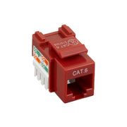 Cat6 Keystone Jack, RJ45 Female to 110 Punch Down