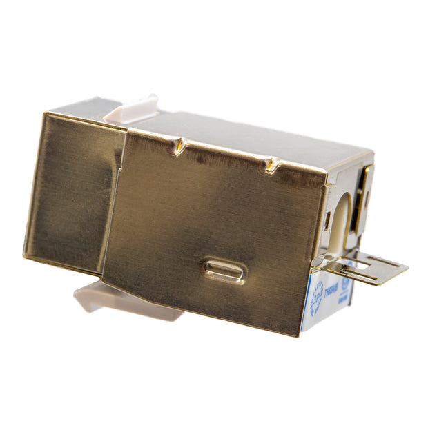 Slimline Shielded Cat6 Keystone Jack, RJ45 Female to 110 Punch Down