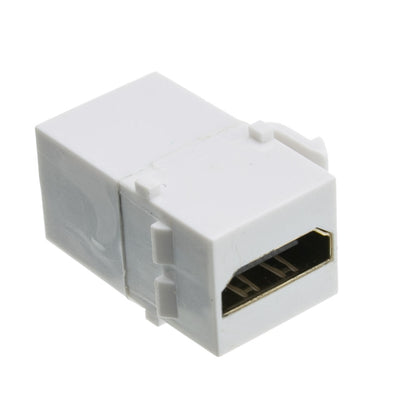 HDMI High Speed Keystone Insert Coupler, HDMI Type-A Female To HDMI Type-A Female, 4K 60Hz, White