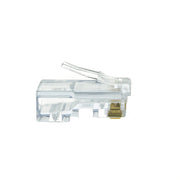 Platinum Tools EZ-RJ45 Cat5e Crimp Connectors, Slide Through Wires, POE Compliant, Jar 100 pieces