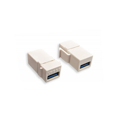 Keystone Insert, White, USB 3.0 Type A Female Coupler