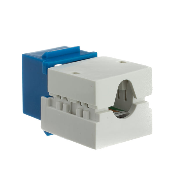 Slimline Cat6a Keystone Jack, RJ45 Female to 110 Punch Down