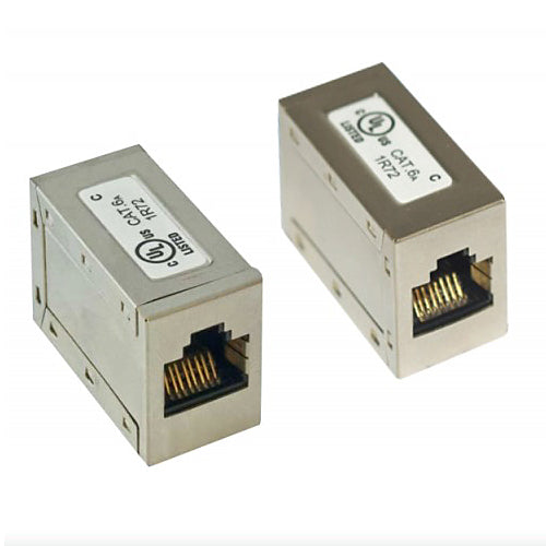 Shielded Cat6a Coupler, RJ45 Female