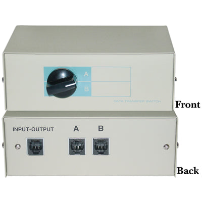 AB 2 Way Switch Box, RJ12 Female