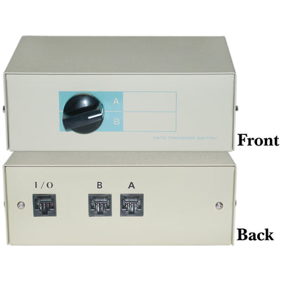AB 2-Way Switch Box, RJ45 Female